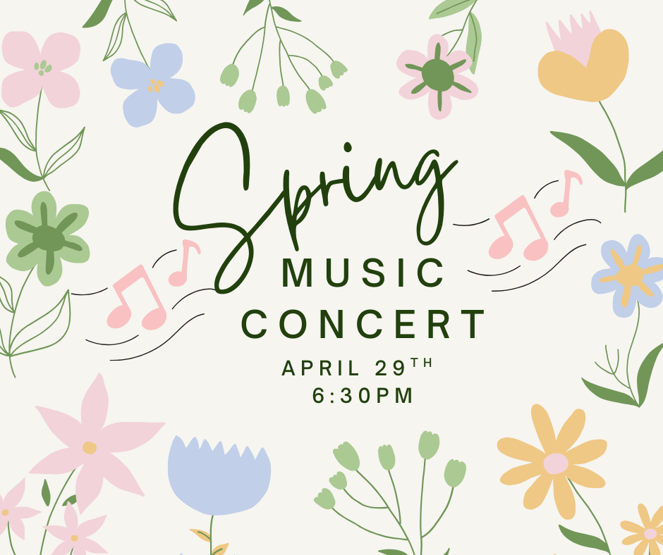  3rd Grade music performance april 29th at 6:30pm